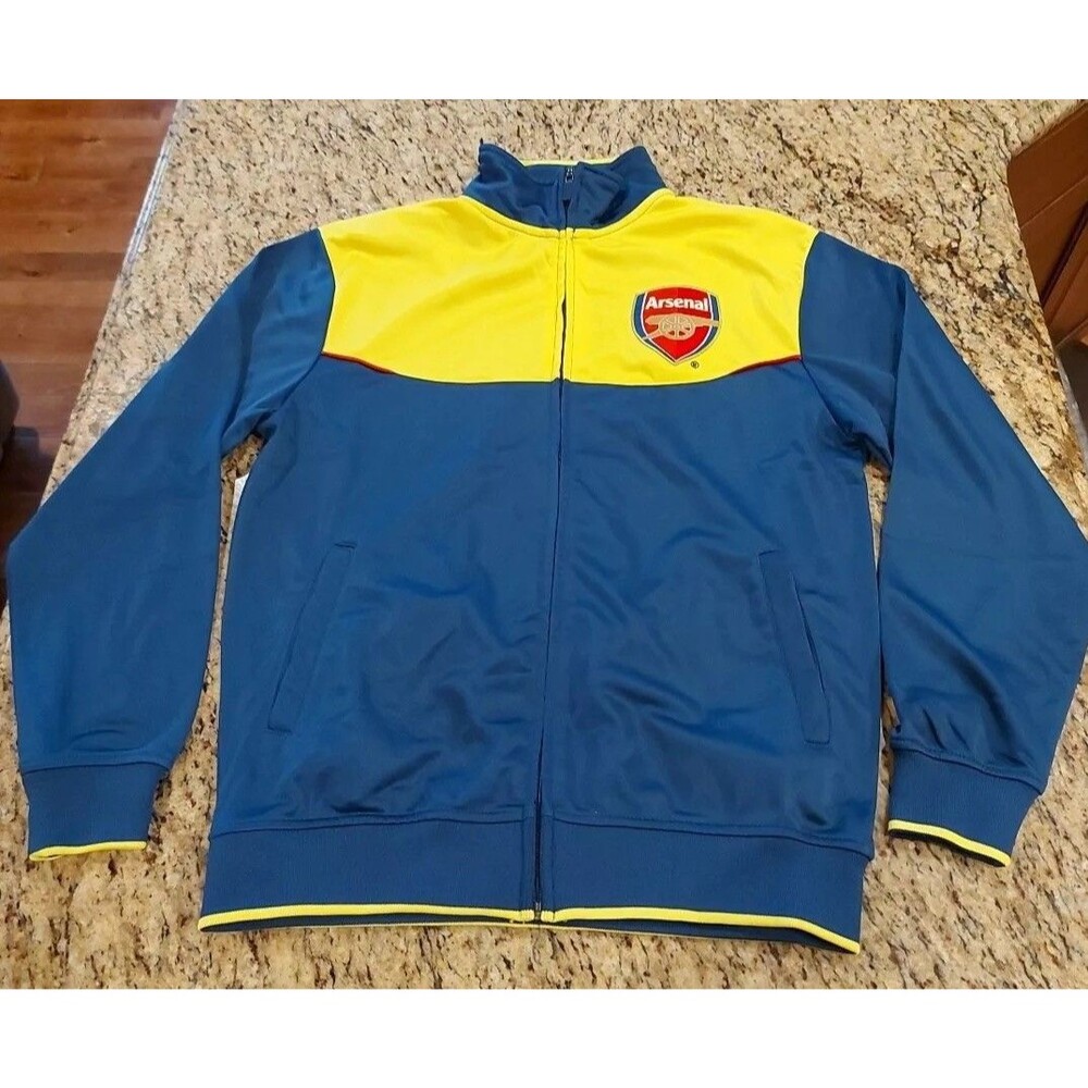 Arsenal Football Club Men's Zip-Up Jacket Official AFC Merchandise Small Soccer